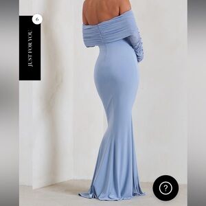 Club L blue maternity dress